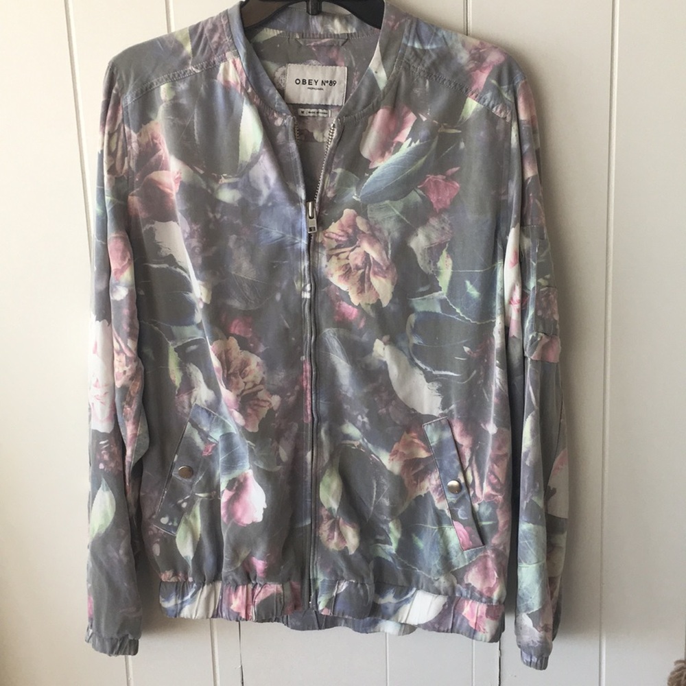 Obey Floral Bomber Jacket